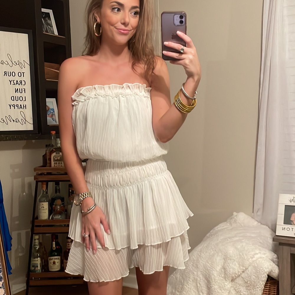 Strapless White Dress